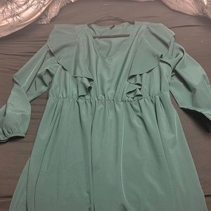Emerald green dress